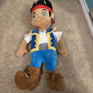 Disney Plush Jake The Neverland Pirates 21” No Sword Stuffed Doll Toy Cartoon